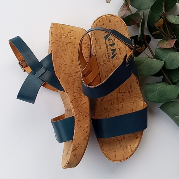 Kork-Ease Shoes - Korks by Kork Ease Wedge Leather Sandals
